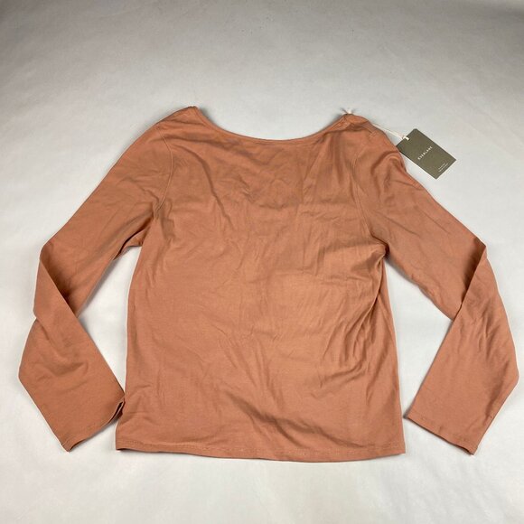 NWT Everlane Supima Scoop Back Long Sleeve Shirt Women's Size XL - Picture 2 of 14